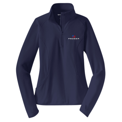 PMA Ladies Sport Wick Half Zip Pullover Navy